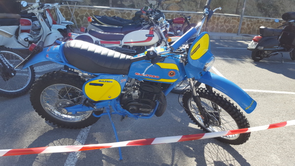 Classic Bultaco at Sella Bikers breakfast,Costa Blanca