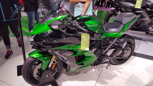 Kawasaki H2S at Vive La Moto madrid