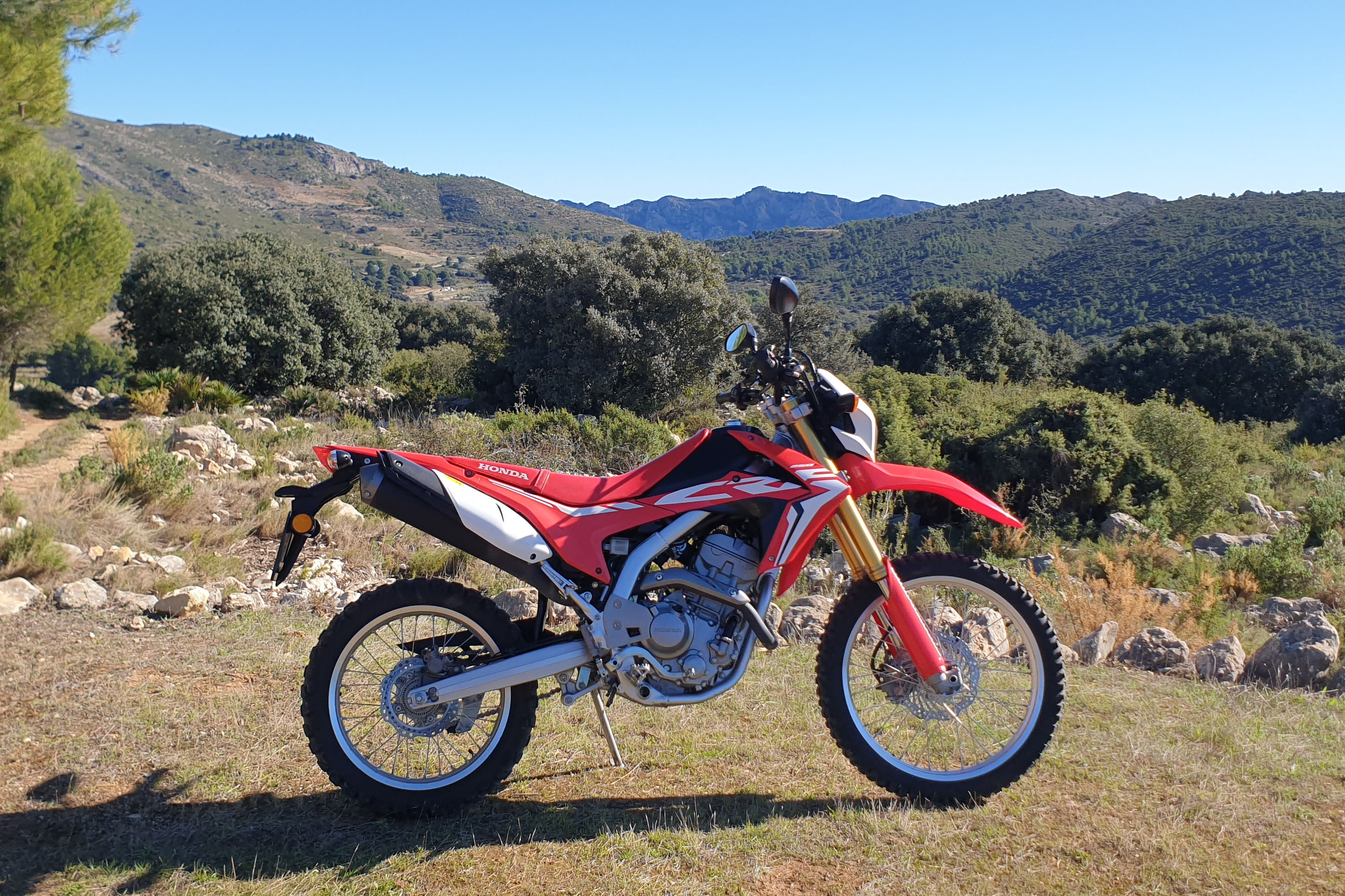 CRF 250 L in the Spanish countryside